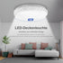 LED Deckenleuchte halbverdeckt mit Kristall-Akzenten 18W/24W